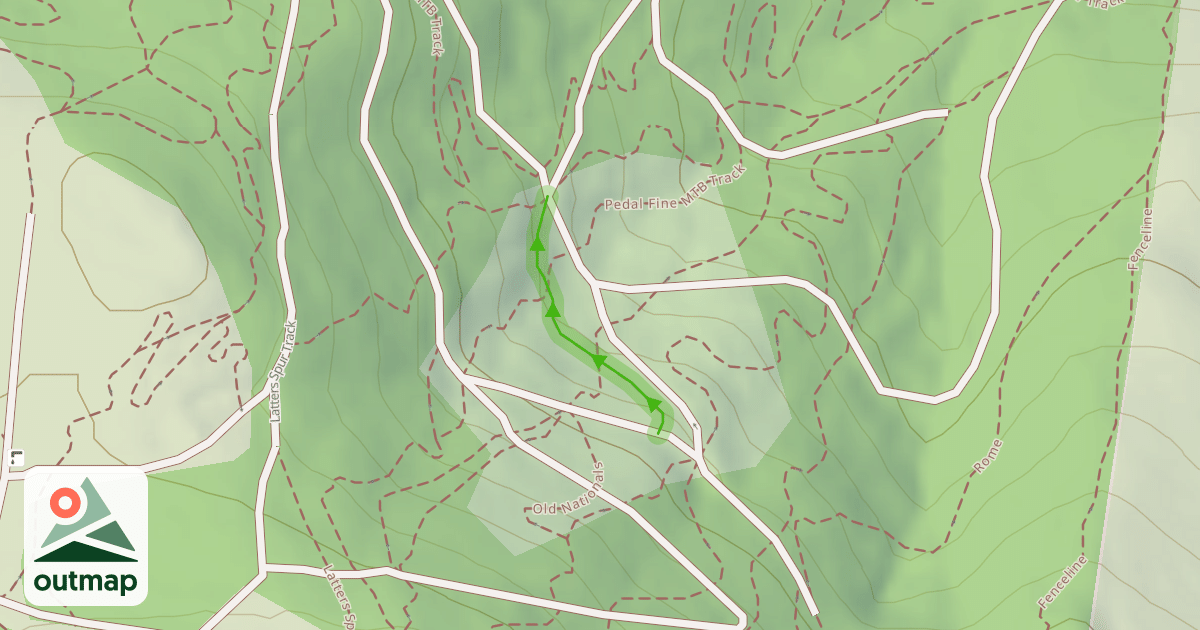 Map of Nationals Traverse