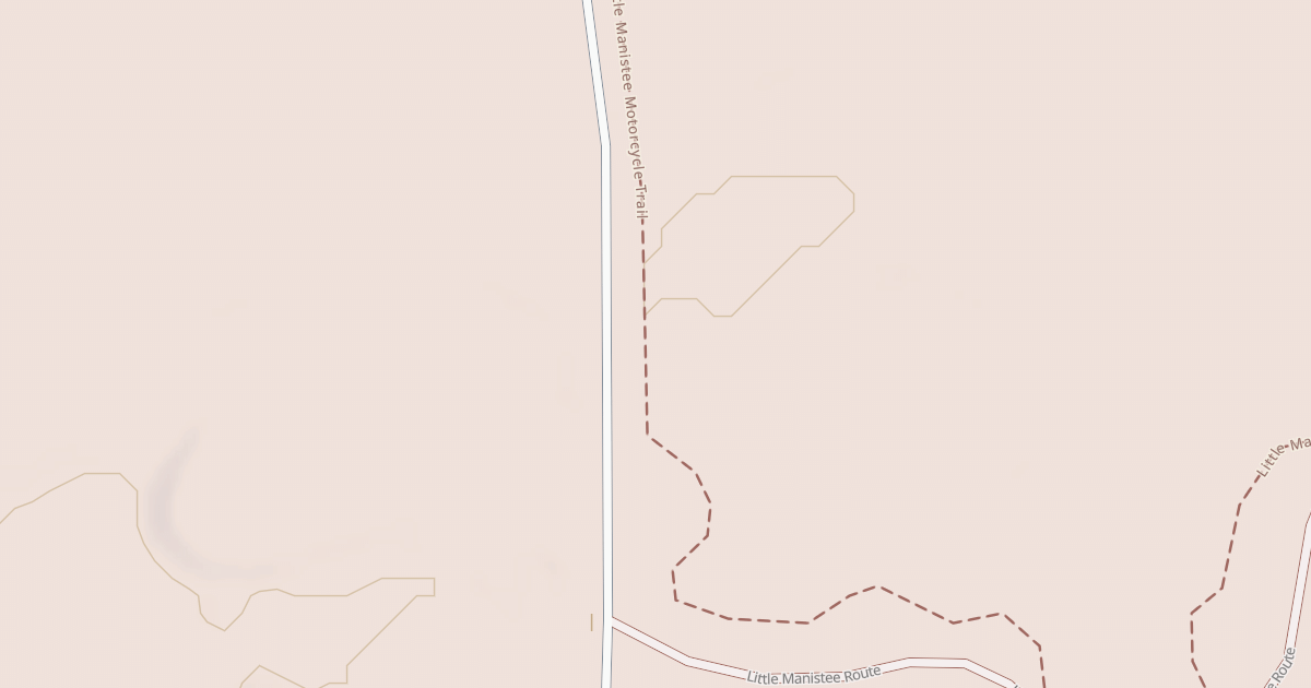 Map preview of Little Manistee Motorcycle Trail