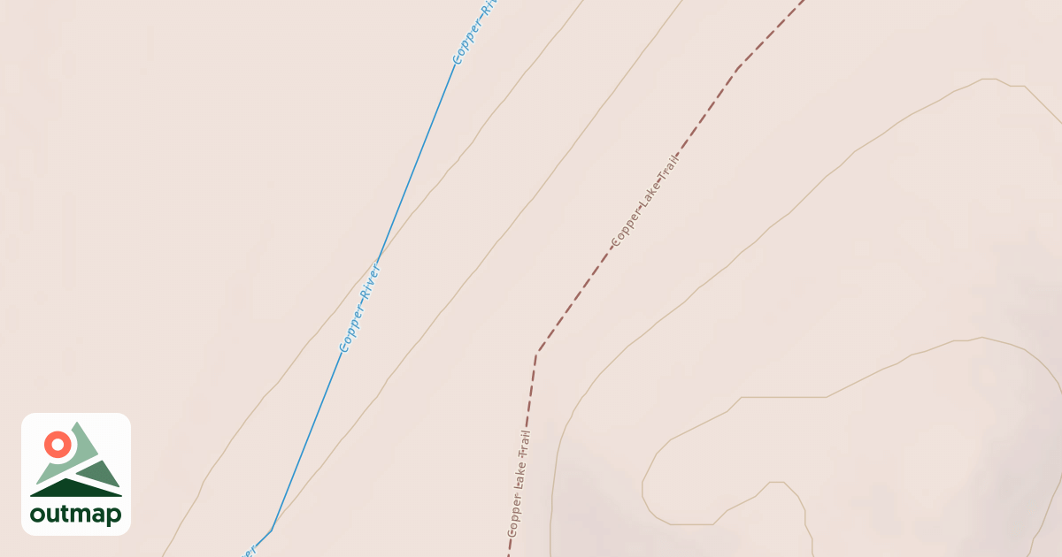 Map of Copper Lake Trail
