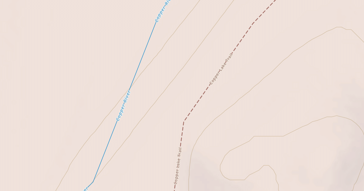 Map preview of Copper Lake Trail