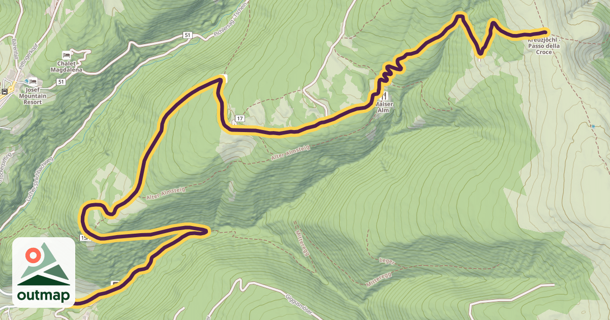 Map of Locherweg - Via Locher
