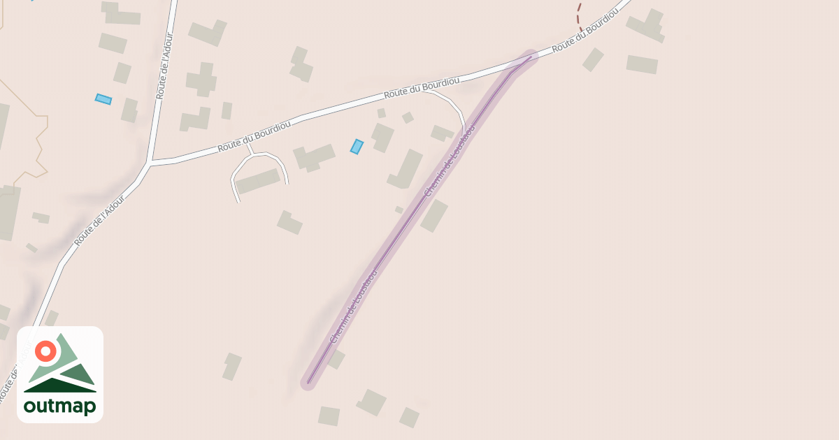 Map of Chemin de Loustaou