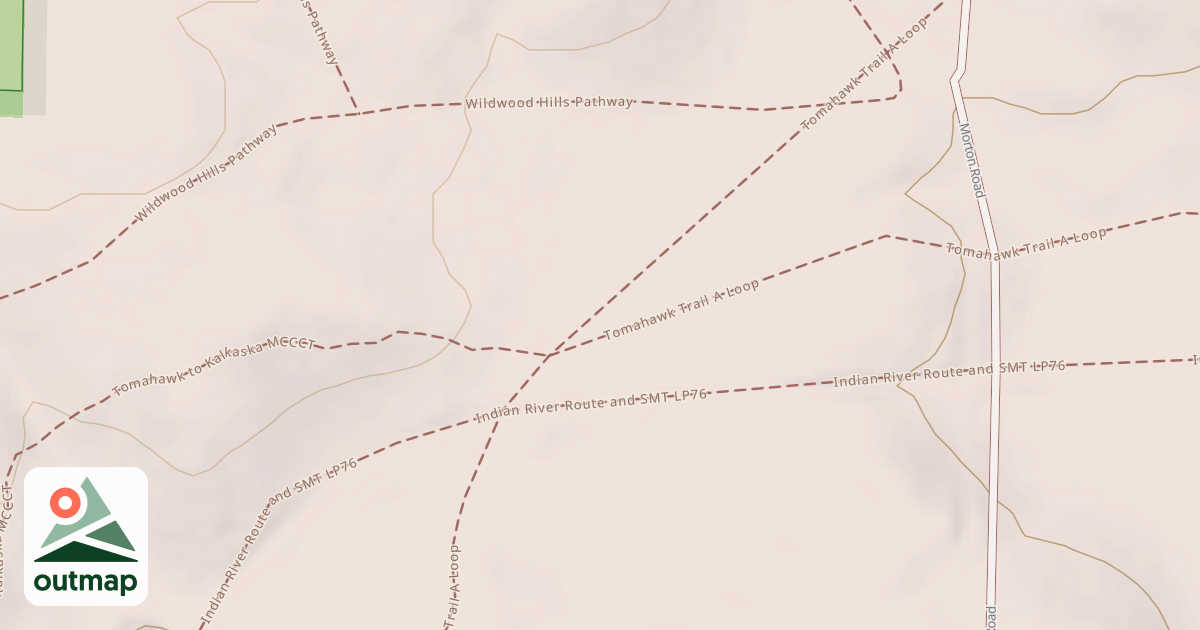 Map of Tomahawk Trail A Loop