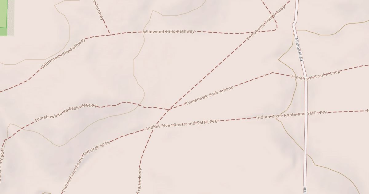 Map preview of Tomahawk Trail A Loop
