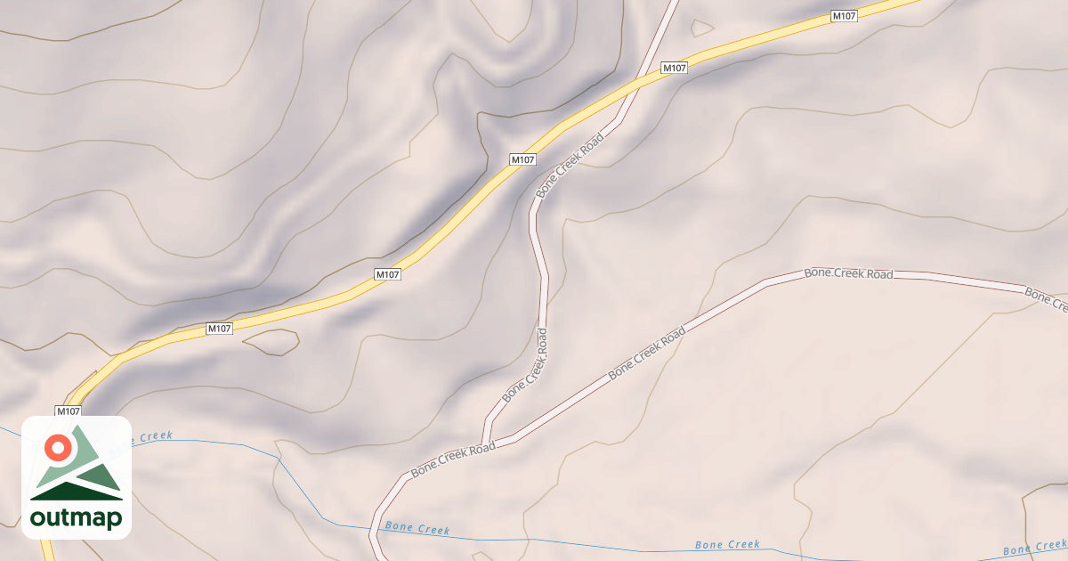 Map of BONE CREEK