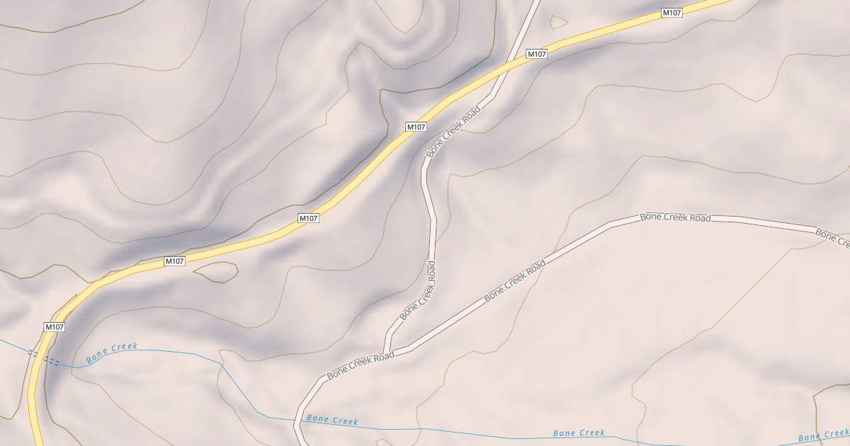 Map preview of BONE CREEK
