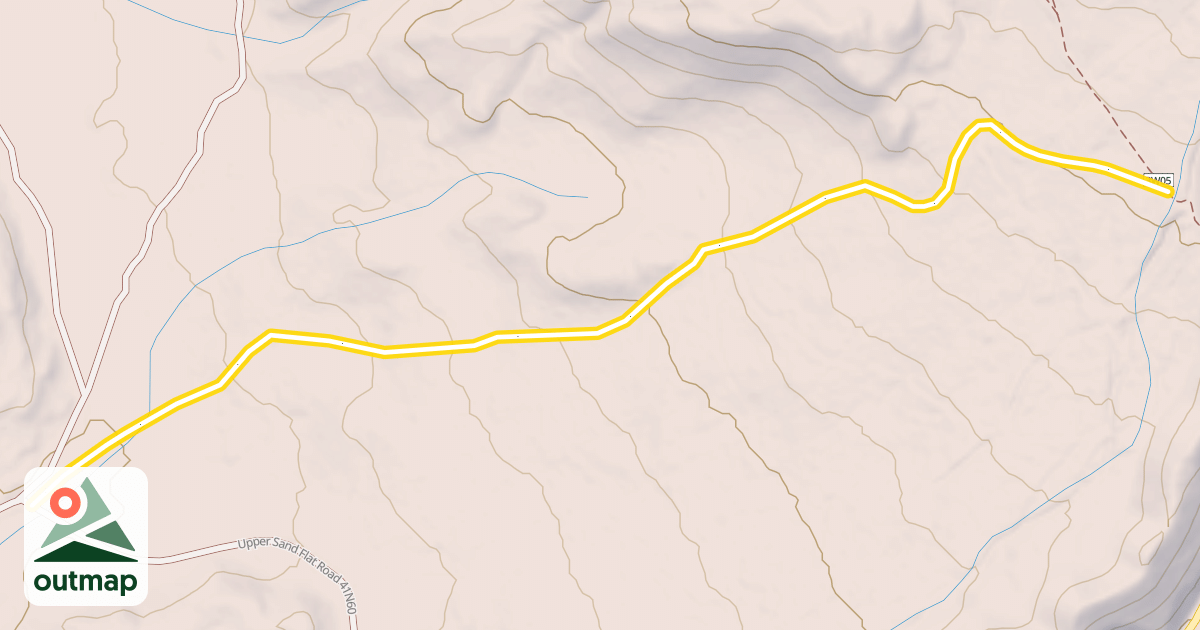 Map of Bunny Flat Loop (Sand Flat Winter Trails)