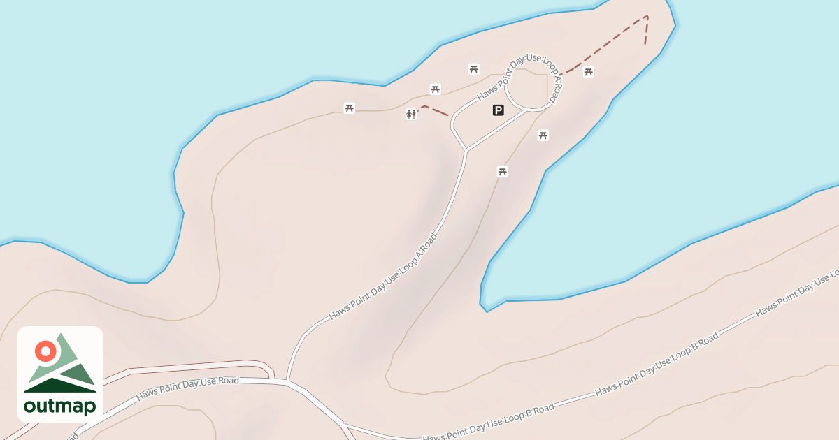 Map of HAWS POINT DAY USE LOOP A