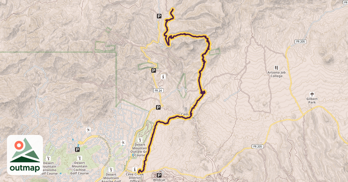 Map of Maricopa Trail