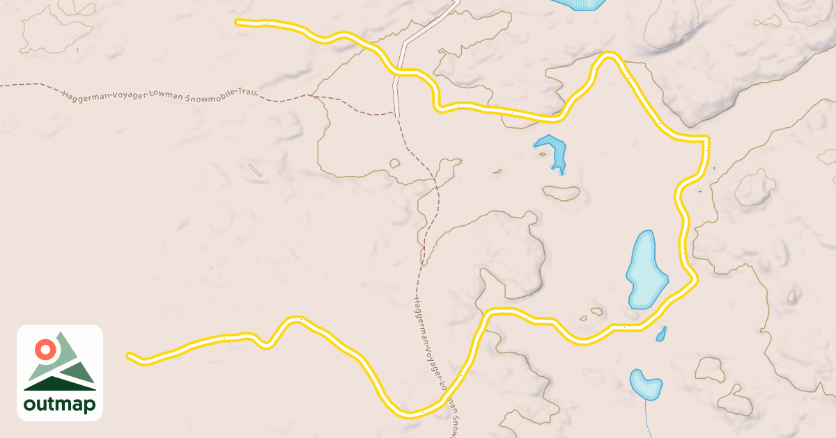 Map of Blue Trail
