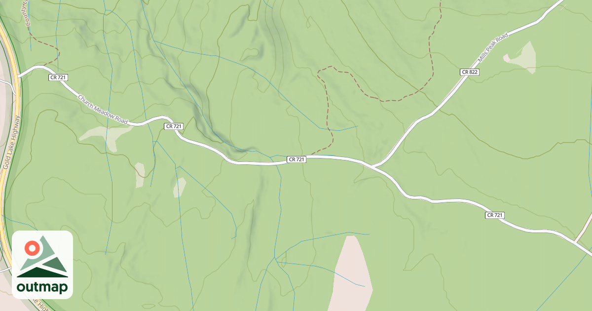 Map of Church Meadow Loop