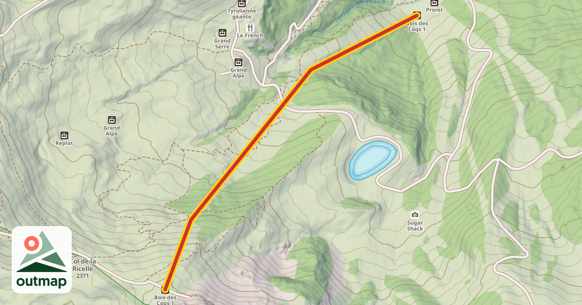 Map of Bois des Coqs 1