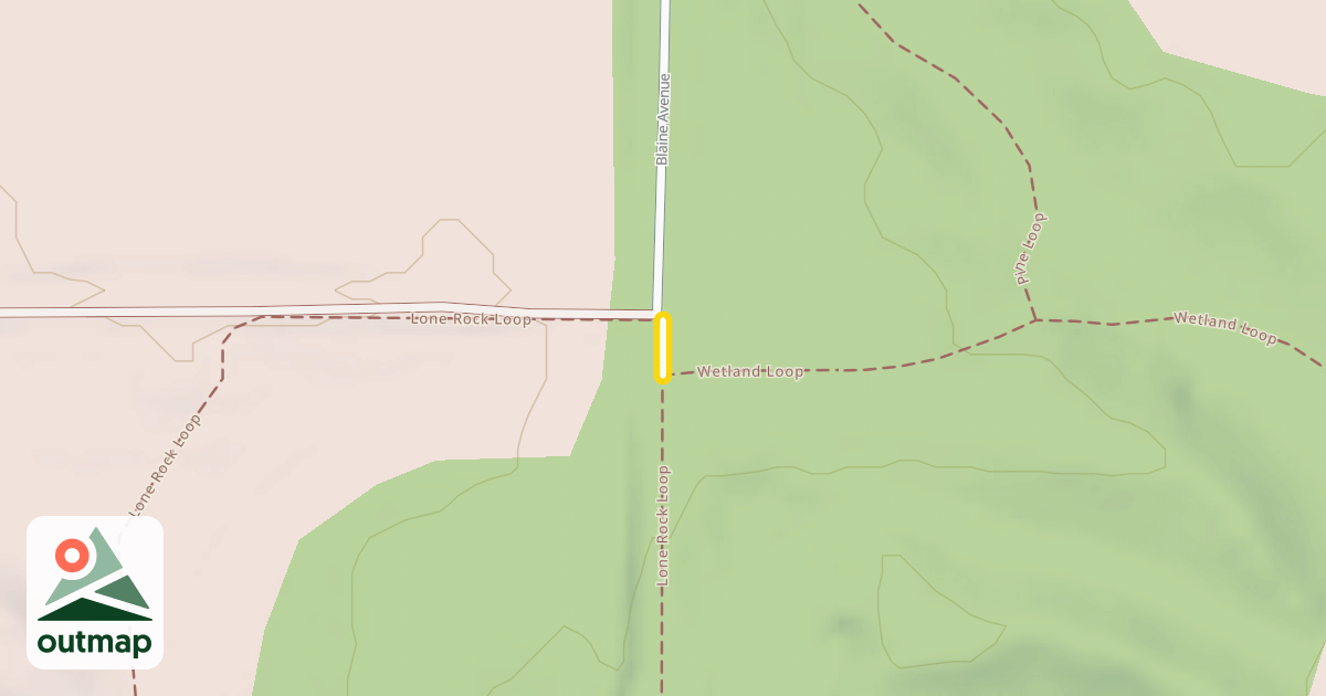 Map of Lone Rock Loop