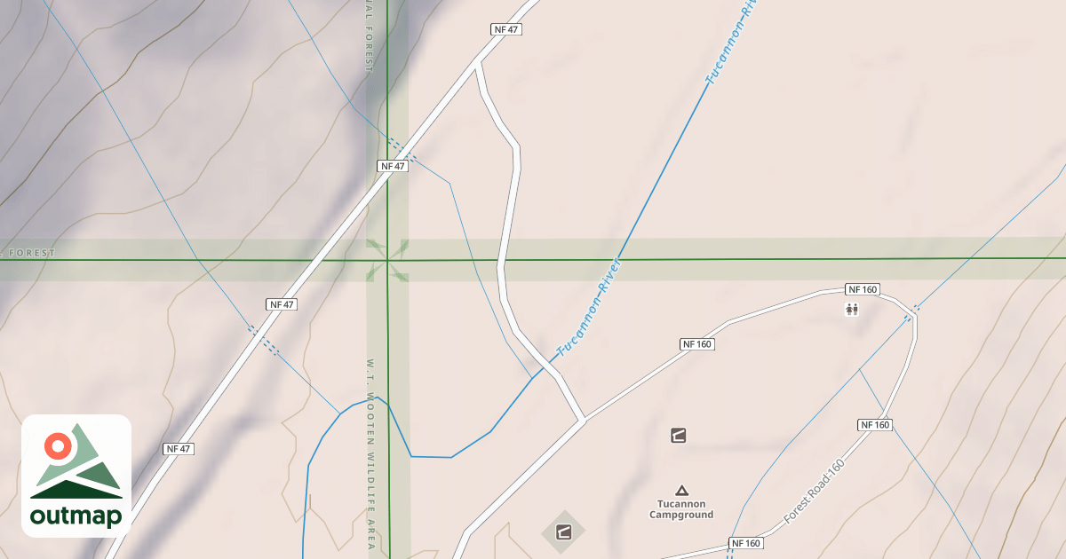 Map of TUCANNON CAMPGROUND