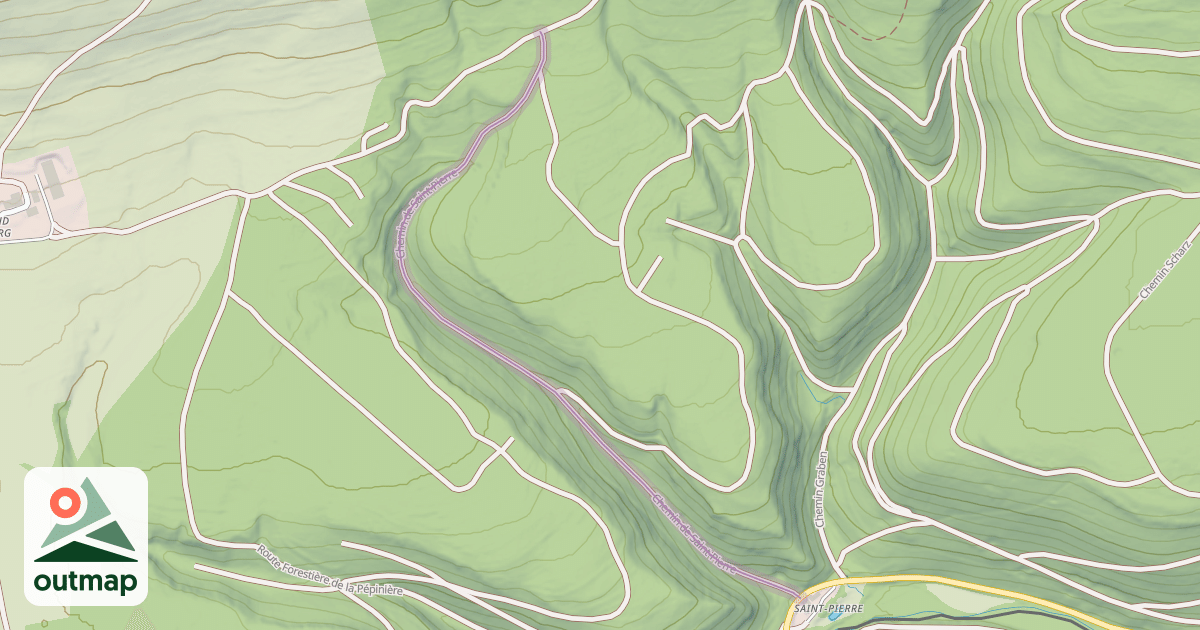 Map of Chemin de Saint-Pierre