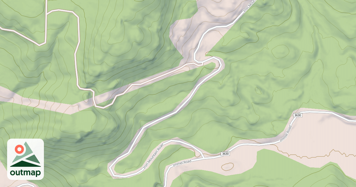 Map of IRON MTN ROAD