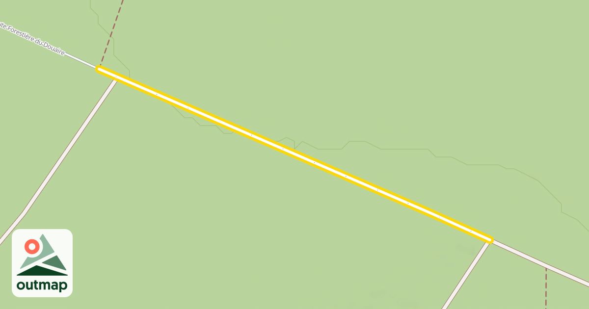 Map of Route Forestière du Douaire