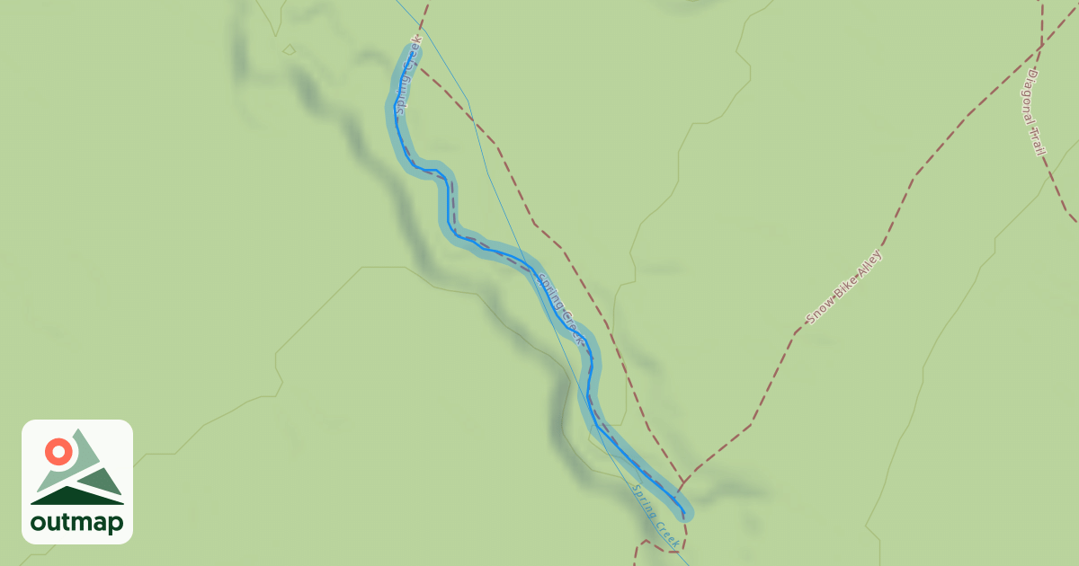 Map of Spring Creek (Summer Route)