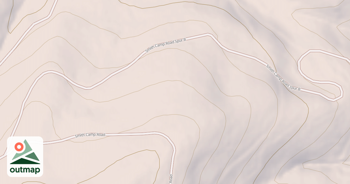 Map of SMITH CAMP SPUR B