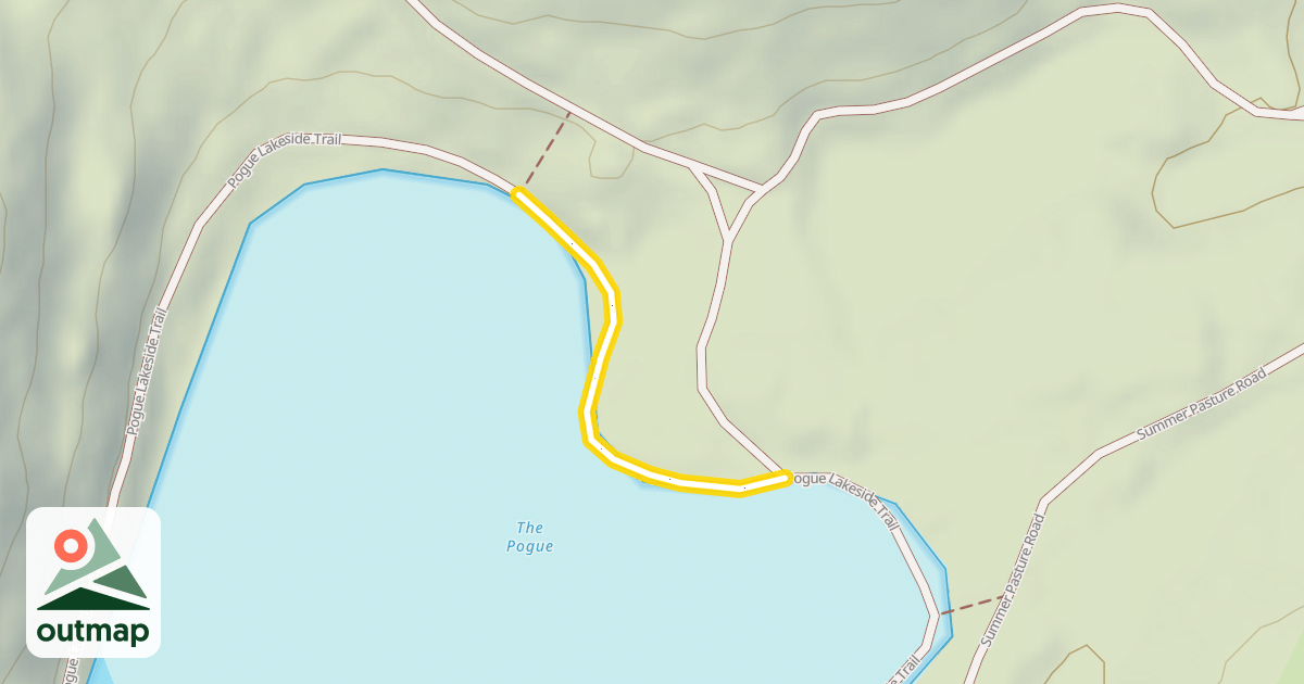 Map of Pogue Lakeside Trail