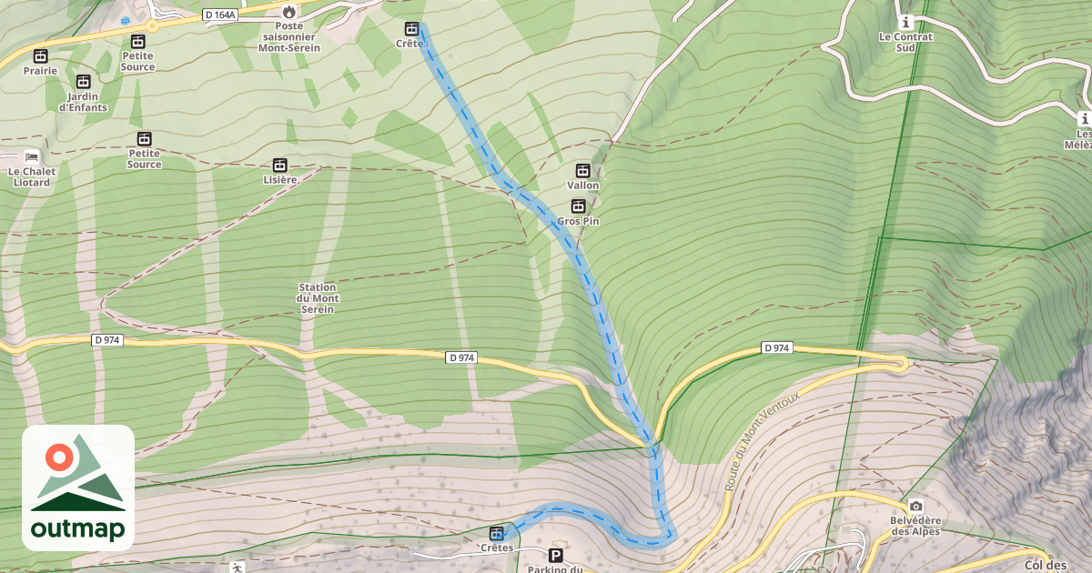 Map of La Loubatière