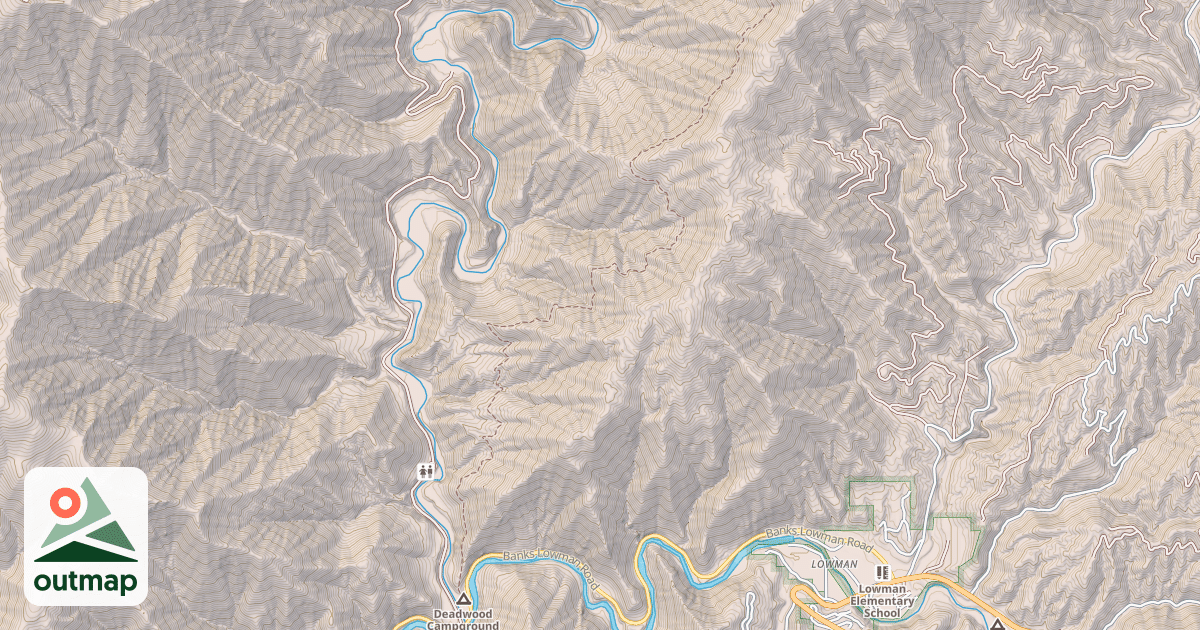 Map of Deadwood Ridge