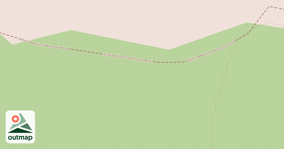 Map of Iditarod National Historic Trail