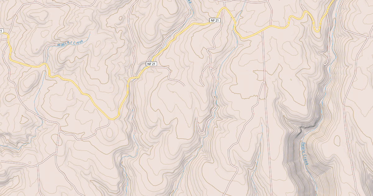 Map preview of USFS National Forest System Roads {5EA960F6-2BFA-4582-8735-B230955BC531}