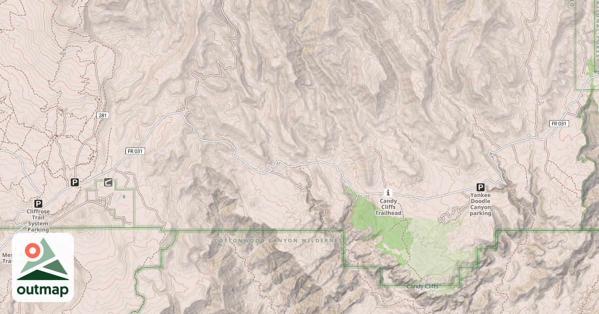 Map of LEEDS CREEK-COTTONWOOD