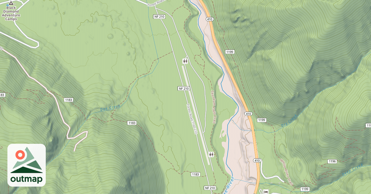 Map of RANGER CR CAMPING AREA