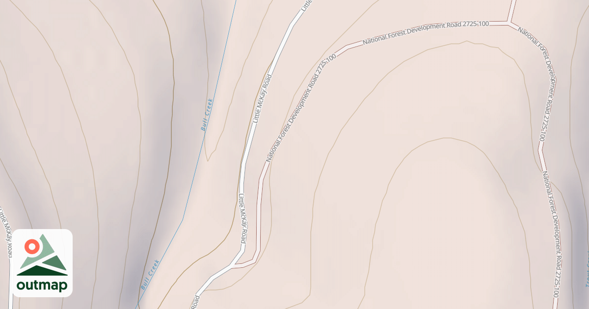 Map of USFS Motor Vehicle Use Map Roads {26B9D283-15BB-411C-B499-BC8928356D5C}