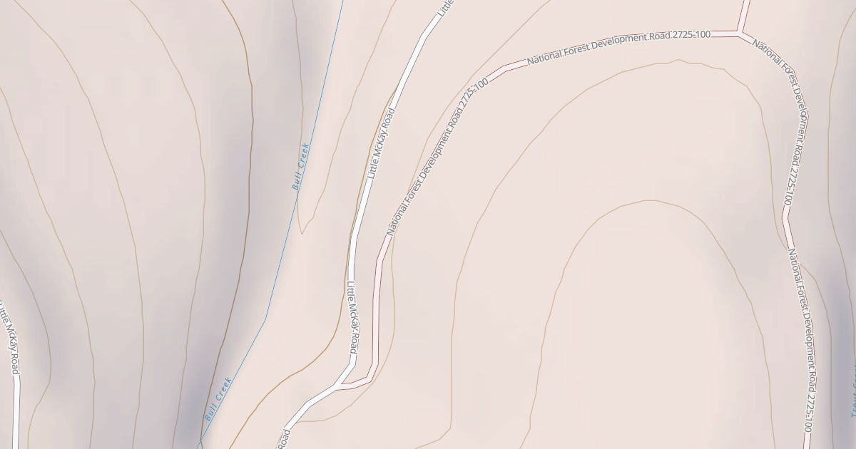 Map preview of USFS Motor Vehicle Use Map Roads {26B9D283-15BB-411C-B499-BC8928356D5C}