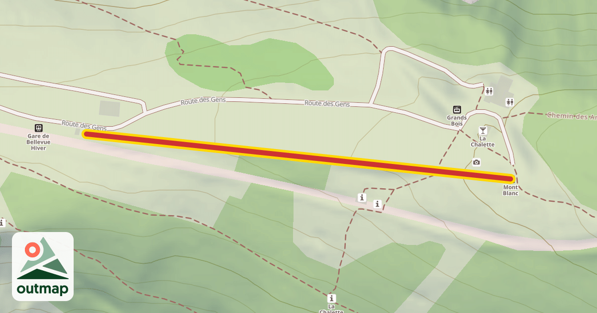 Map of Mont Blanc
