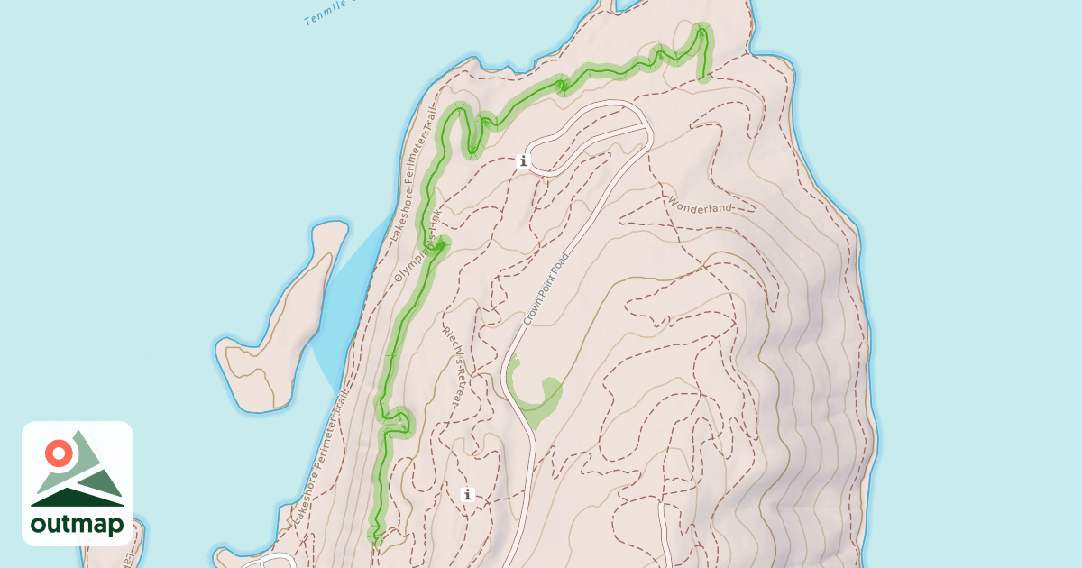 Map of Queen of the West Trail