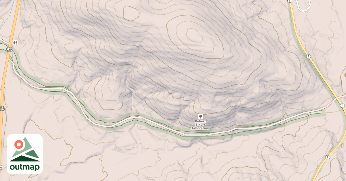 Map of BRUSH CREEK