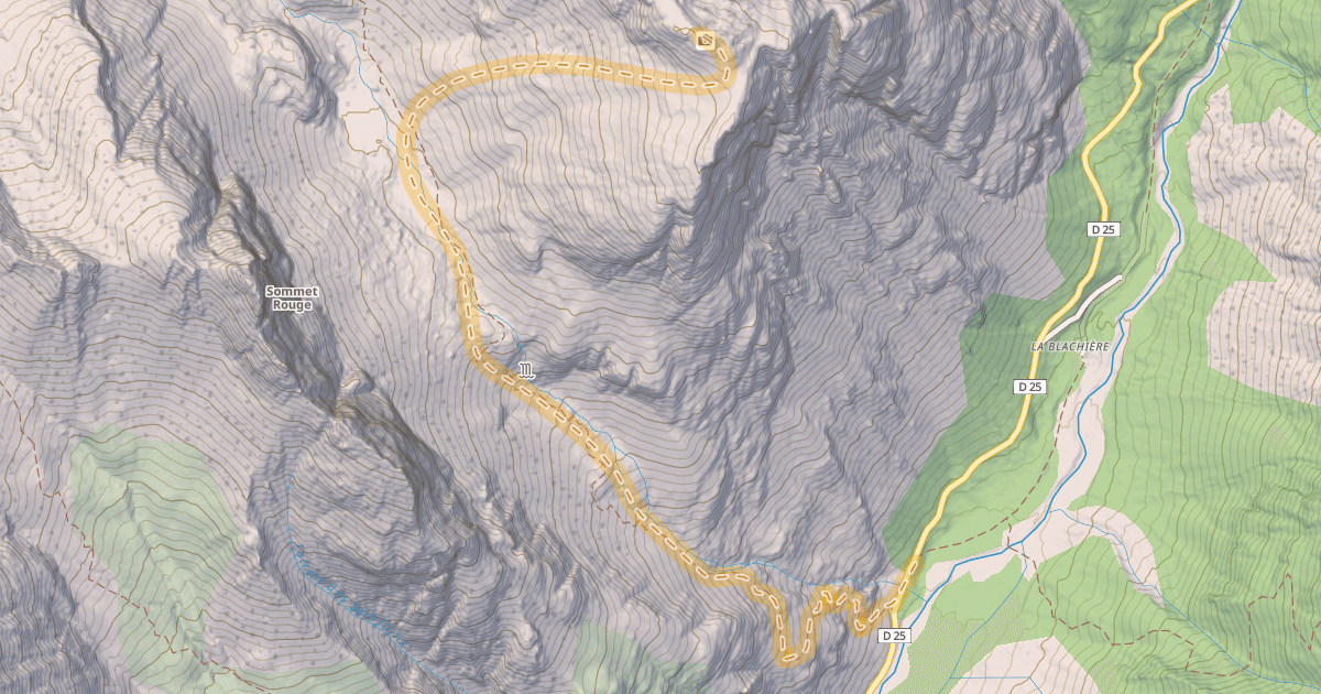 Map preview of Tête du Sanglier — Pont des Houerts