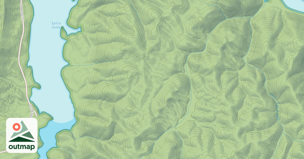 Map of FALLS BRANCH