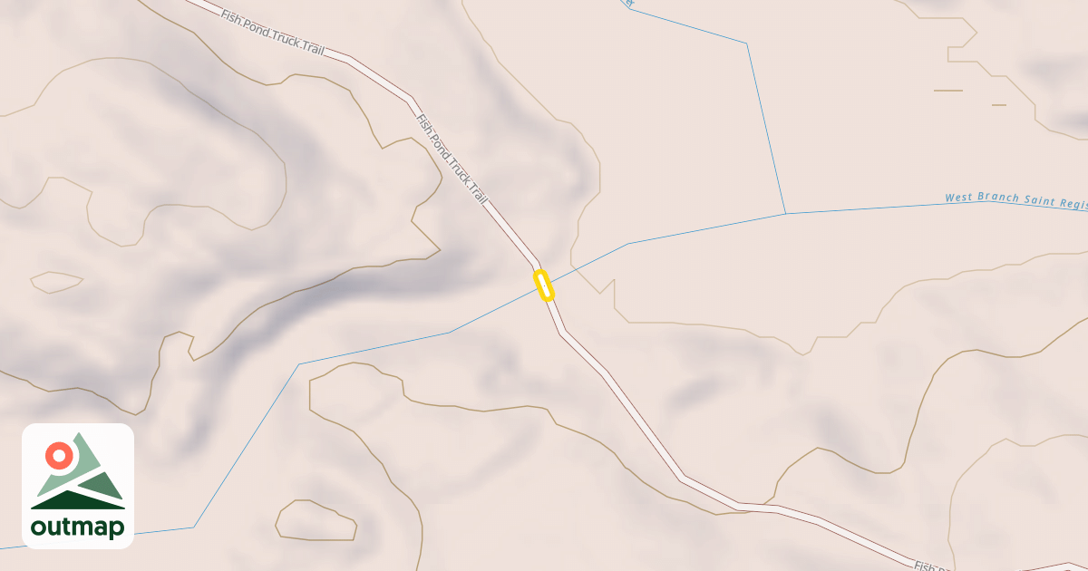Map of Fish Pond Truck Trail