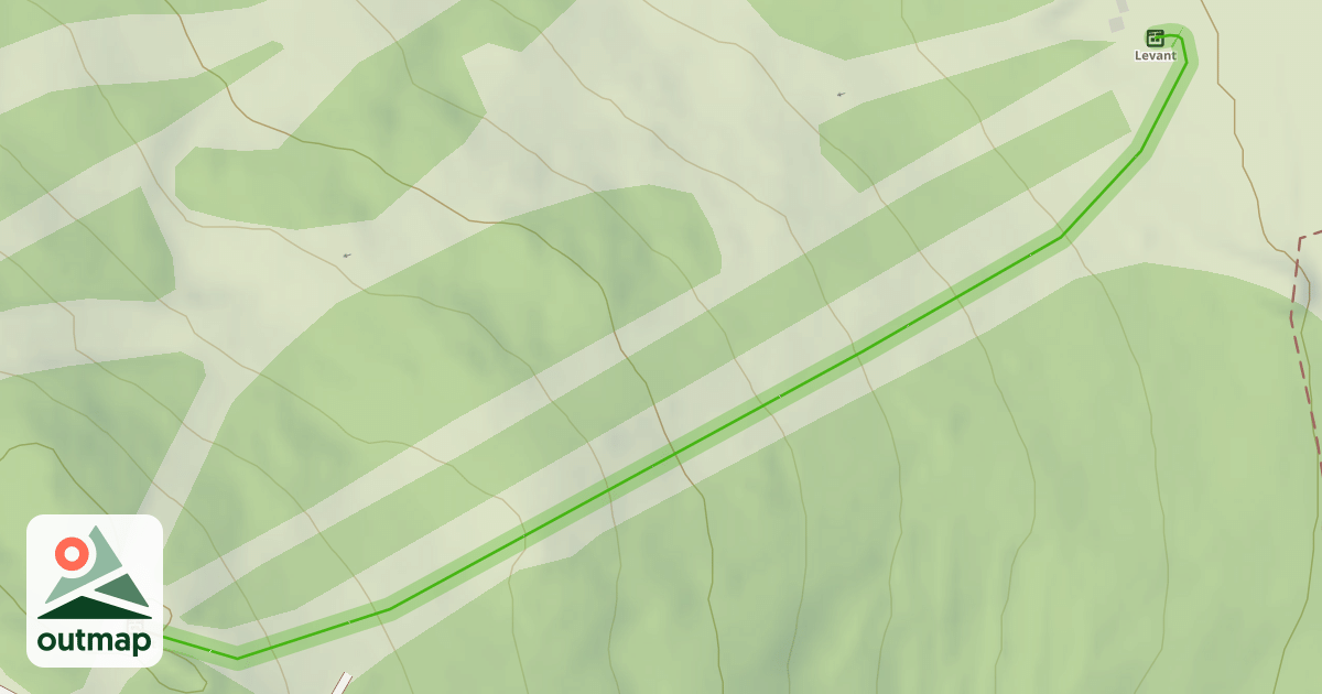Map of Ski plan du levant