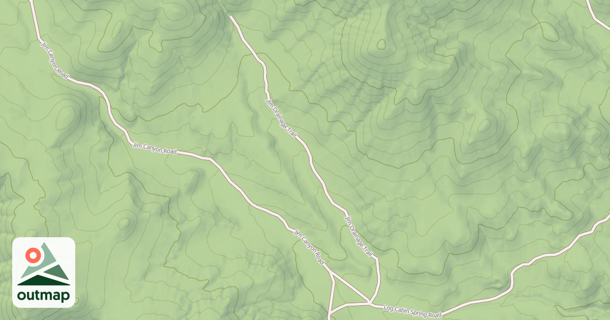 Map of JIM DRAINAGE