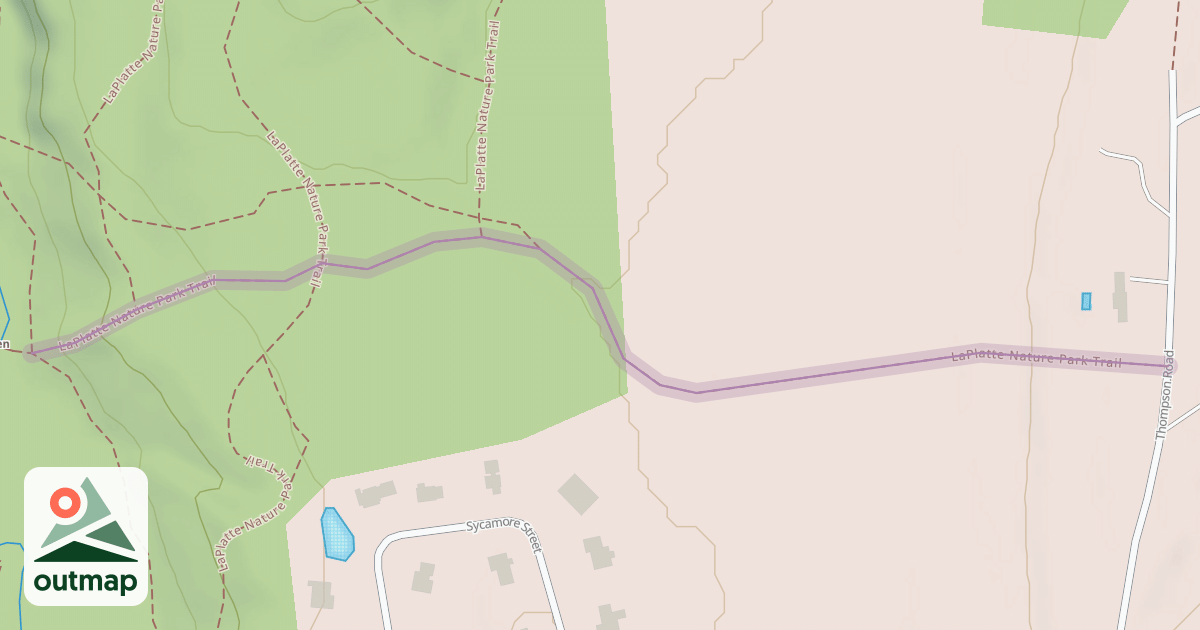 Map of LaPlatte Nature Park Trail
