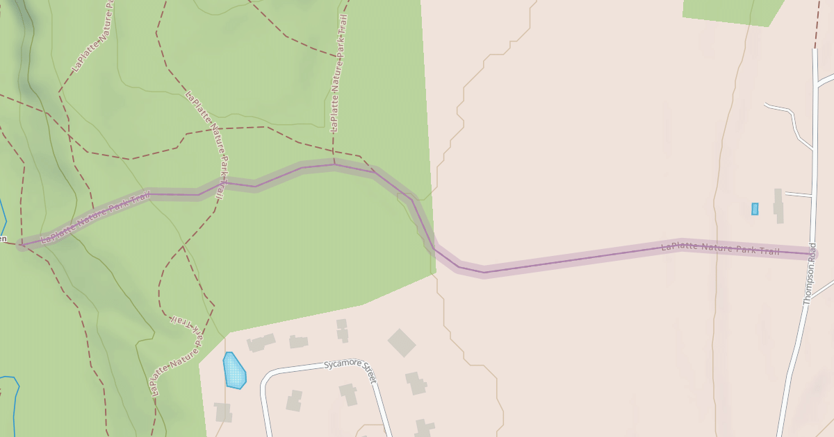 Map preview of LaPlatte Nature Park Trail