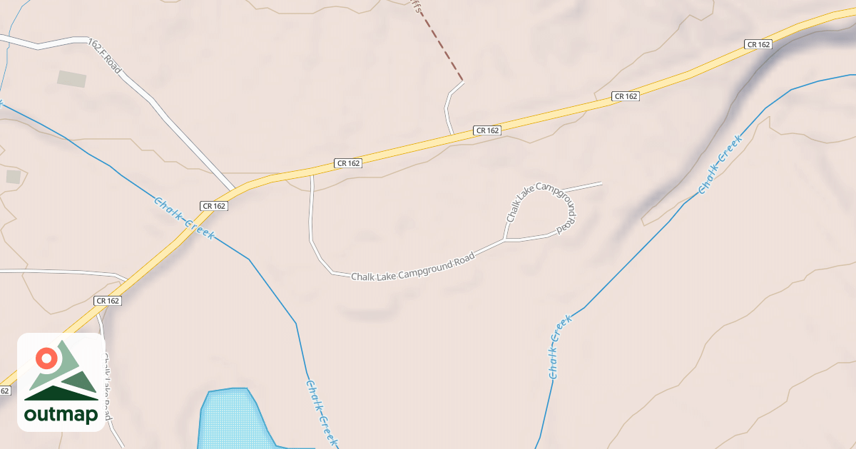 Map of CHALK LAKE CG