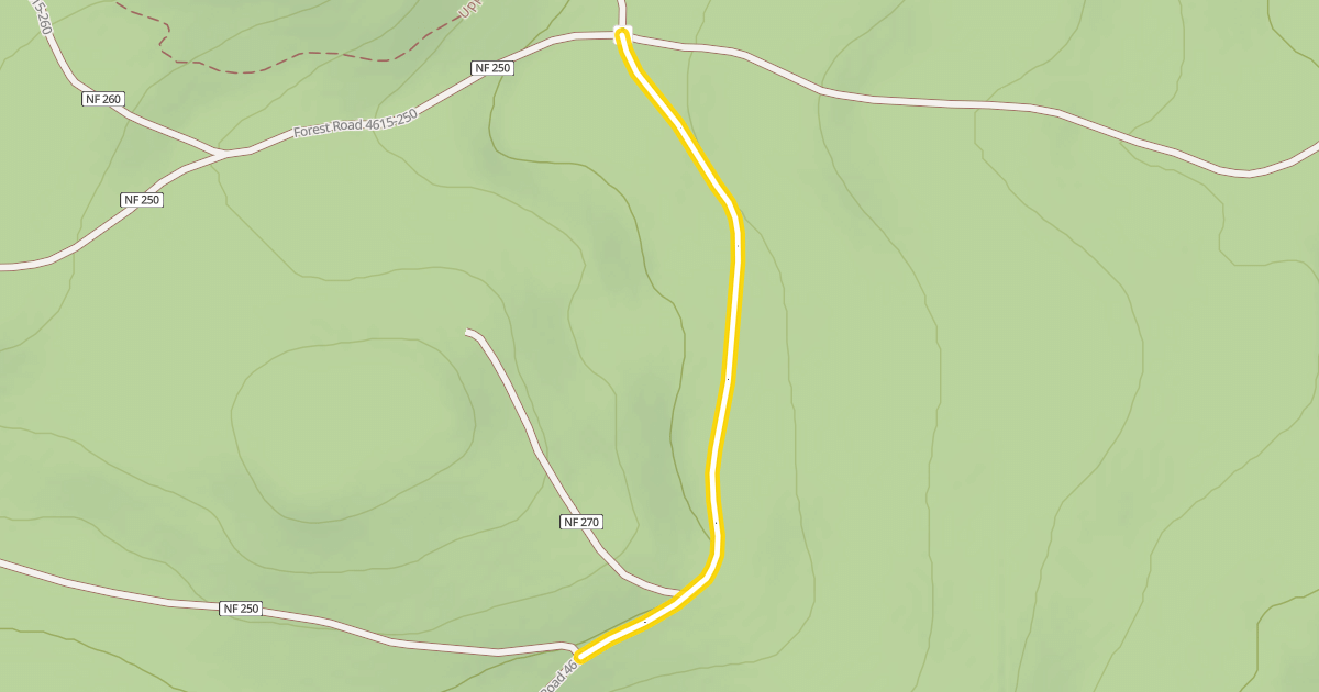 Map preview of Forest Road 4615