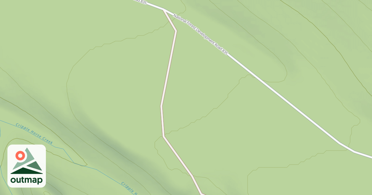Map of CRIPPLE HORSE CR. N SIDE