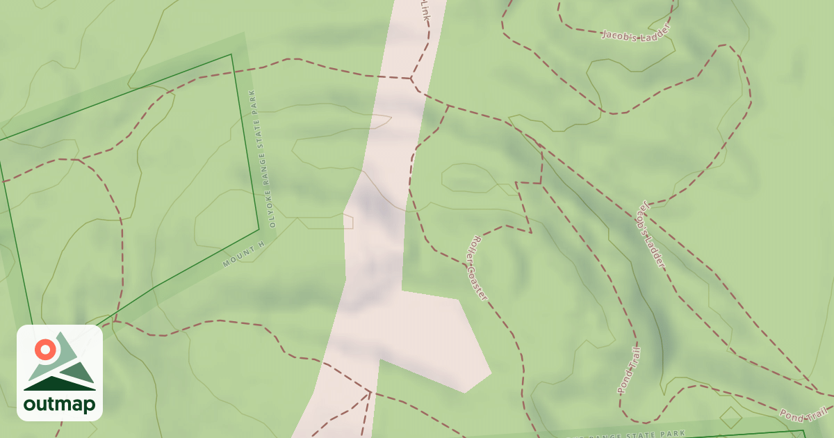 Map of Roller Coaster Trail