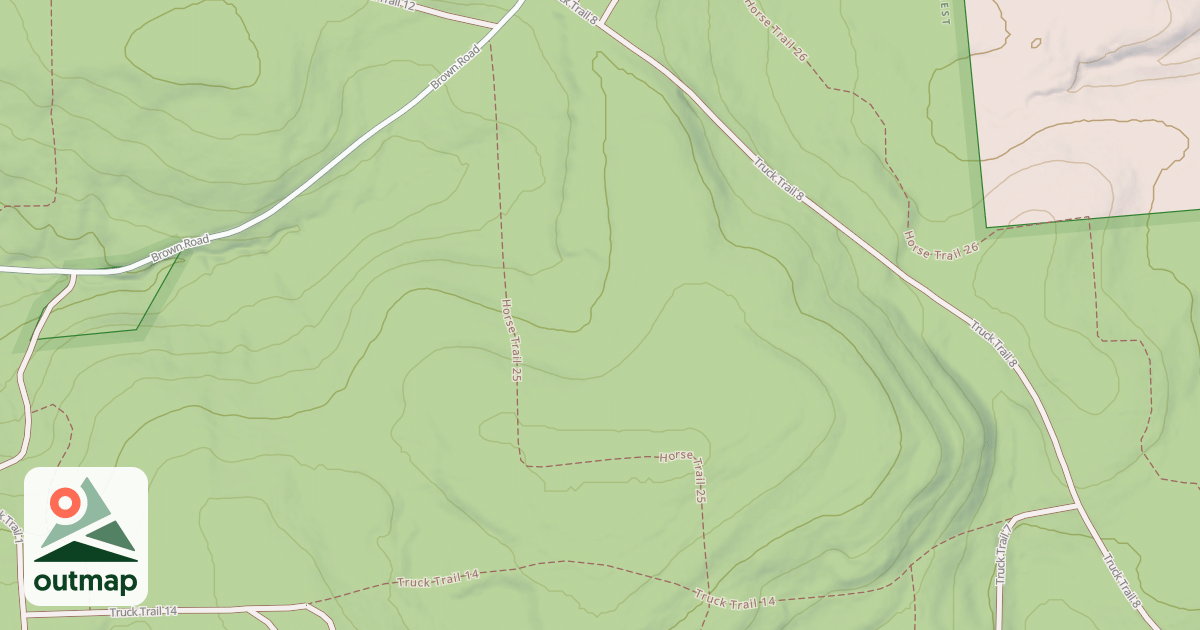 Map of Horse Trail 25