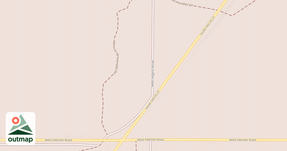 Map of Beaver Creek Trail Mccct