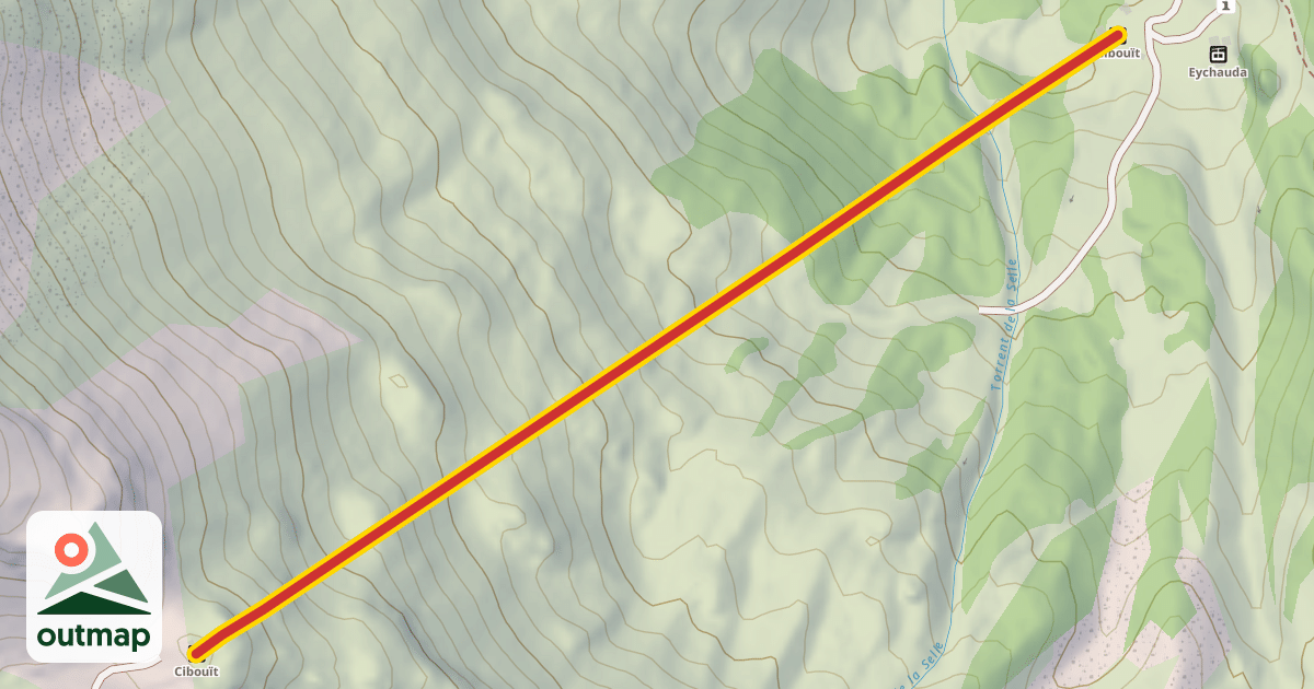 Map of Cibouït