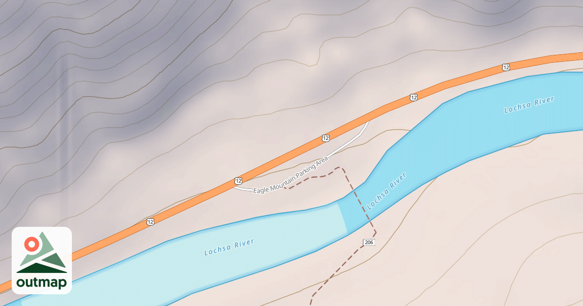 Map of EAGLE MTN   PARKING AREA